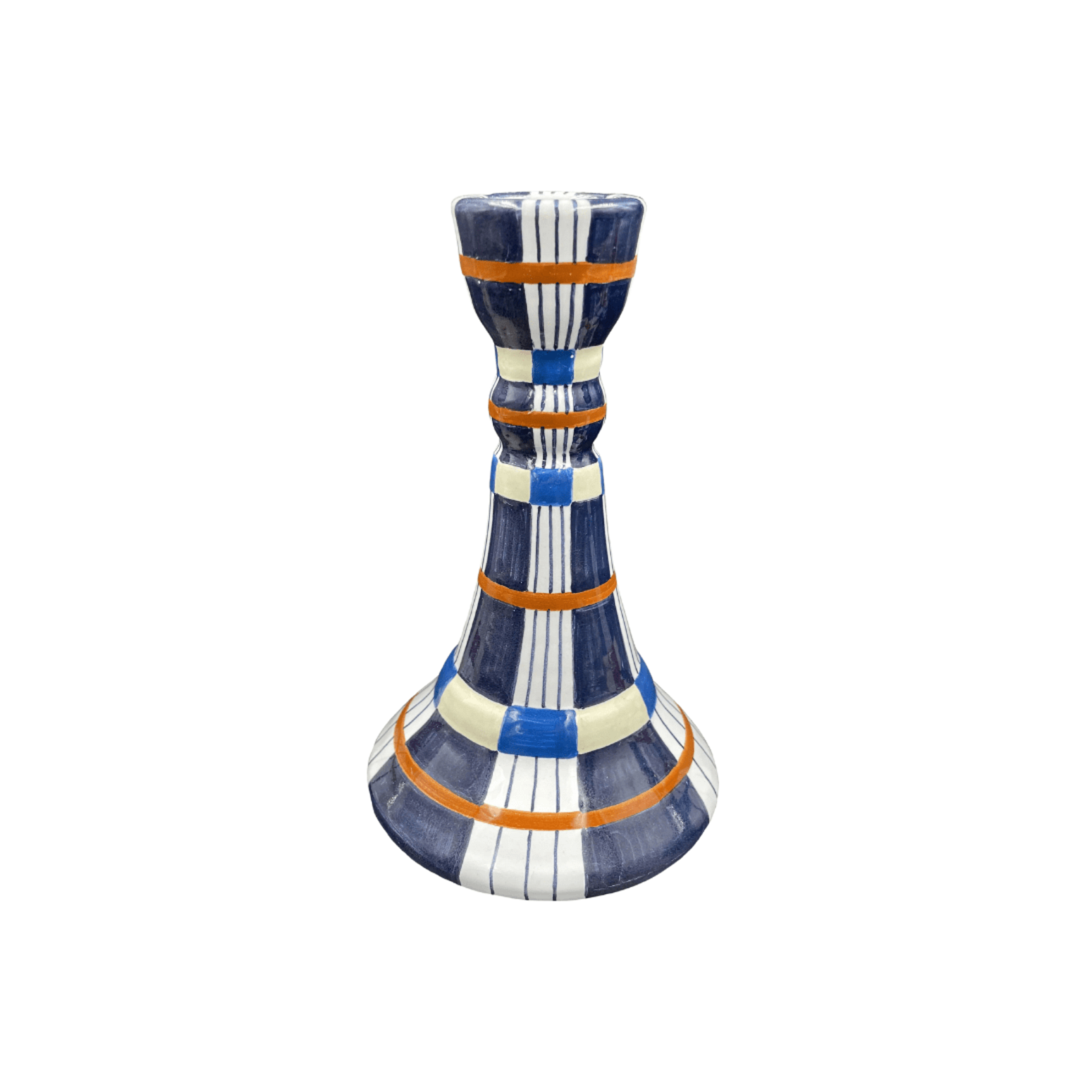 Kente Candlestick, Indigo