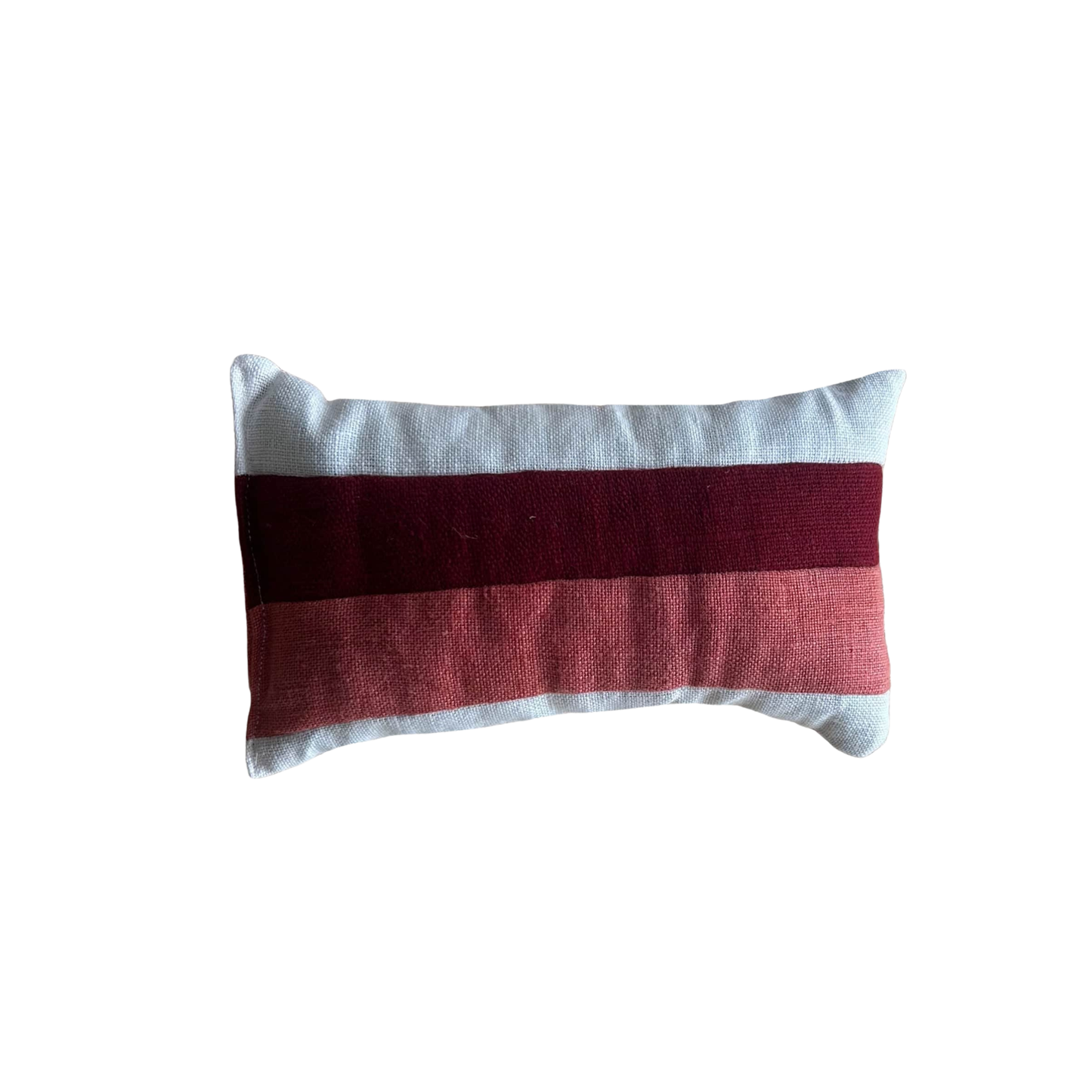 Cranberry Striped Lavender Pillow