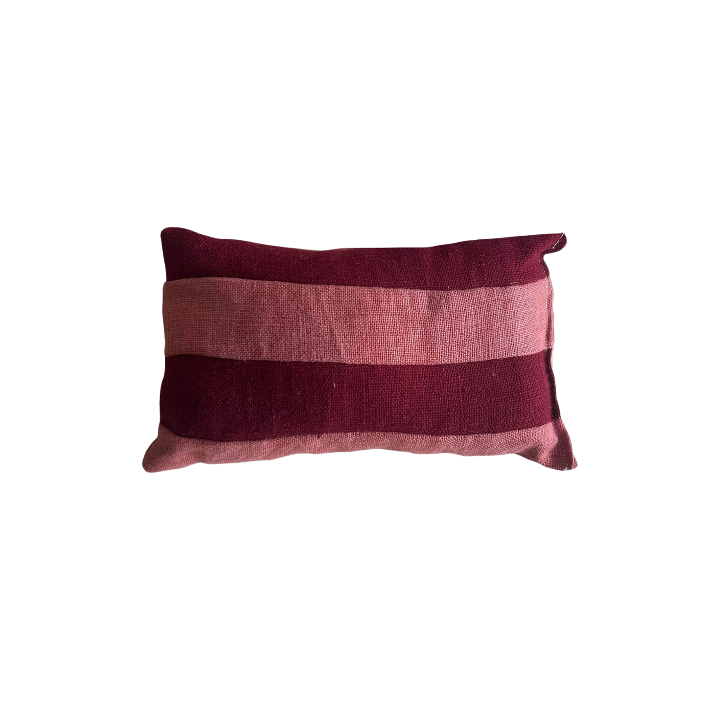 Cranberry Stripe Lavender Pillow