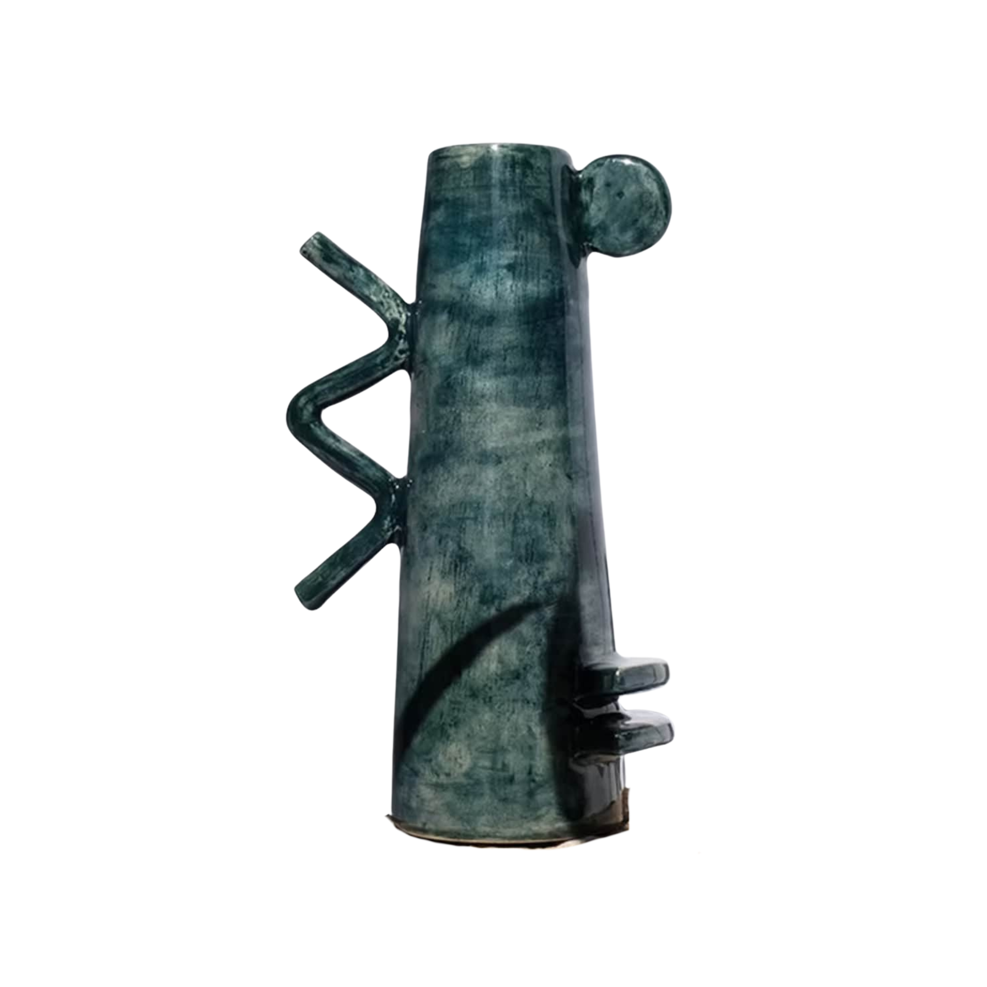 Azrem Ceramic Vase from Algeria - Emerald