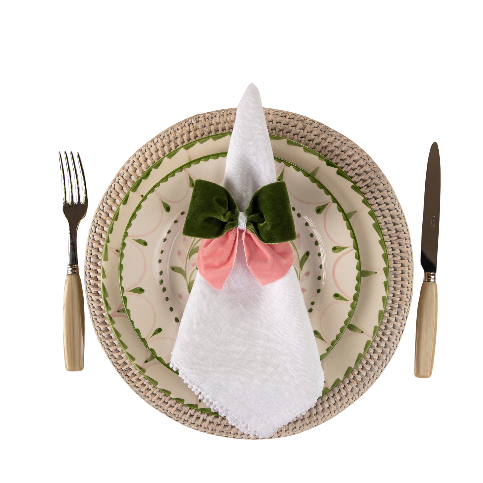 Velvet Napkin Bows - Set of Four