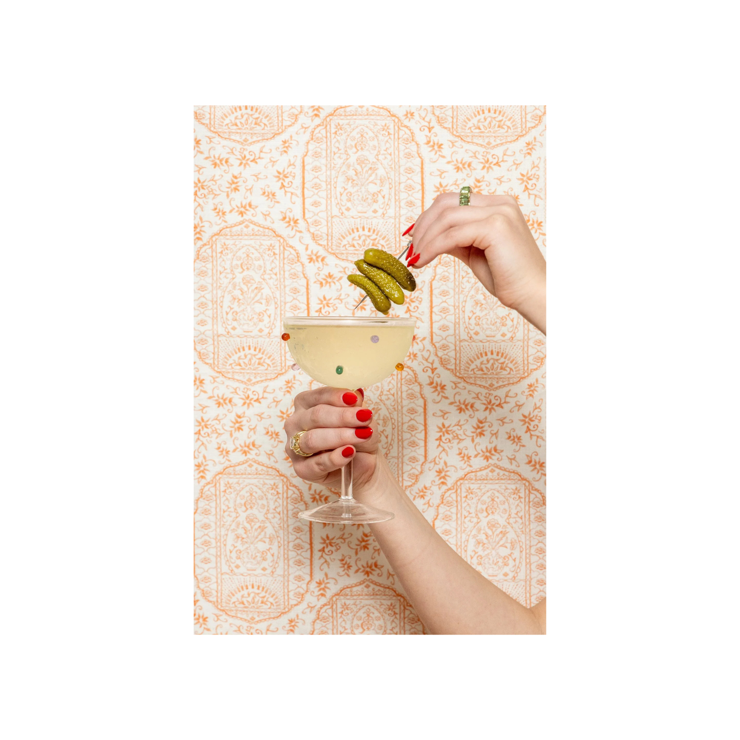 Pattern Play - Pickle Martini Print