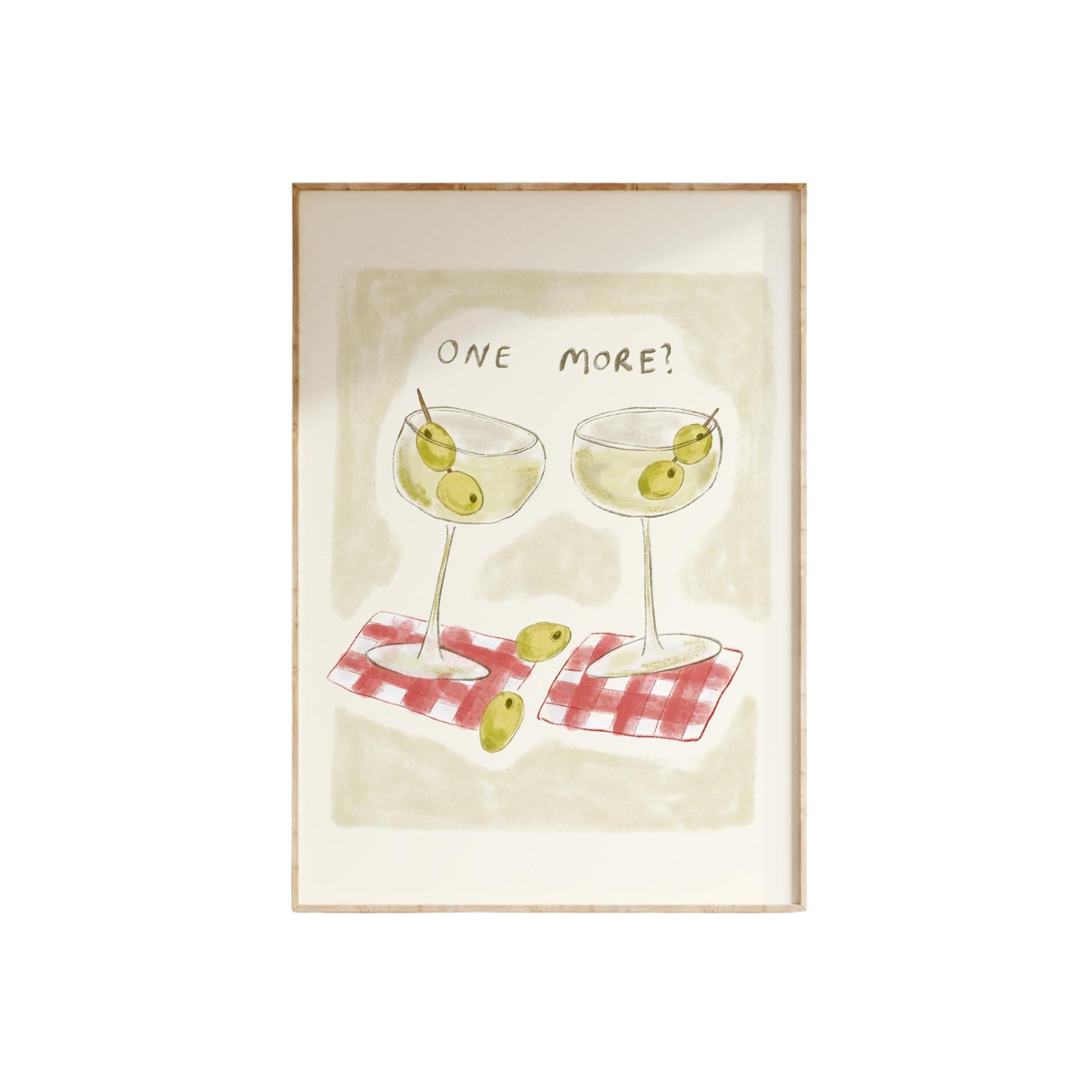 One More - Dirty Martini Print
