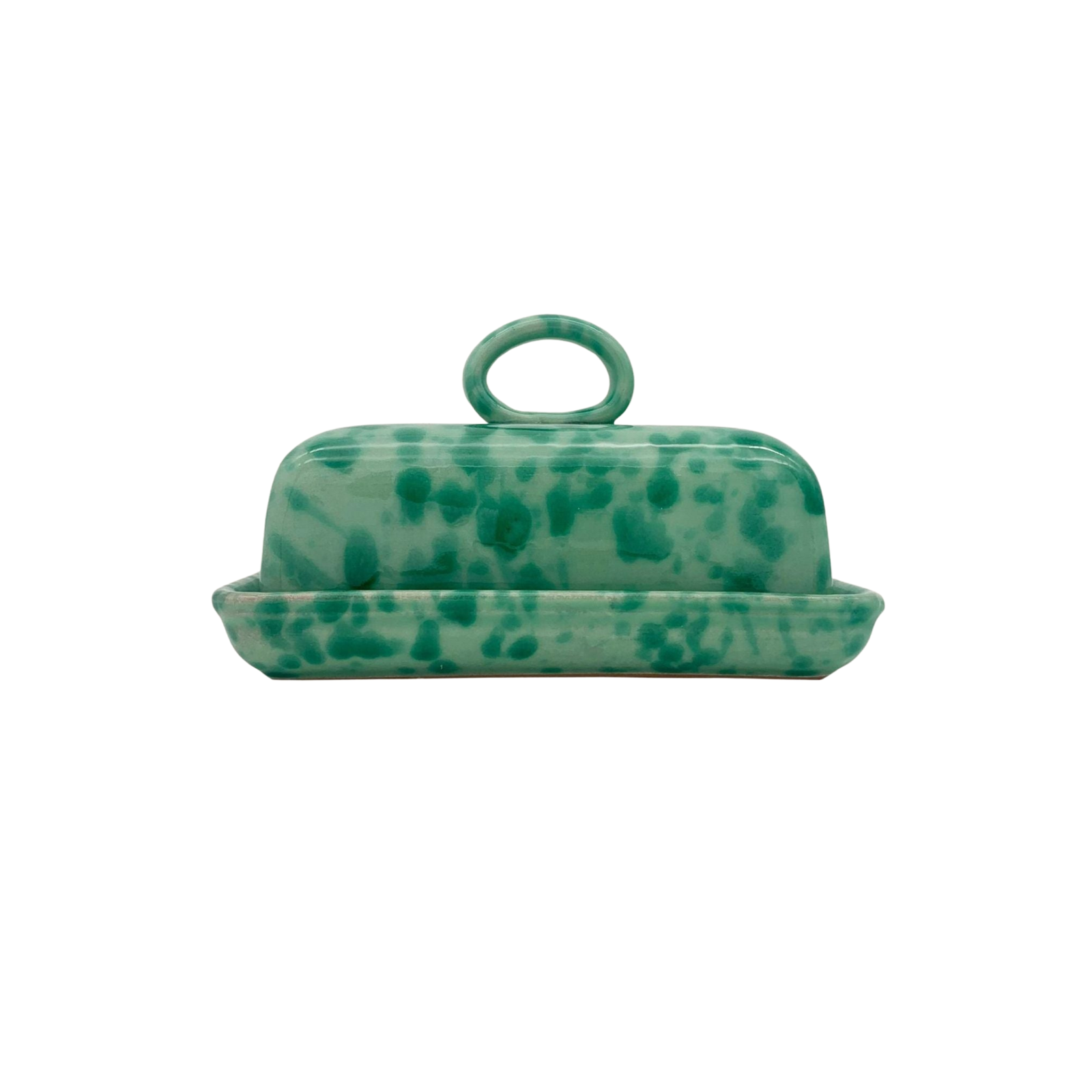 Splatterware Butter Dish
