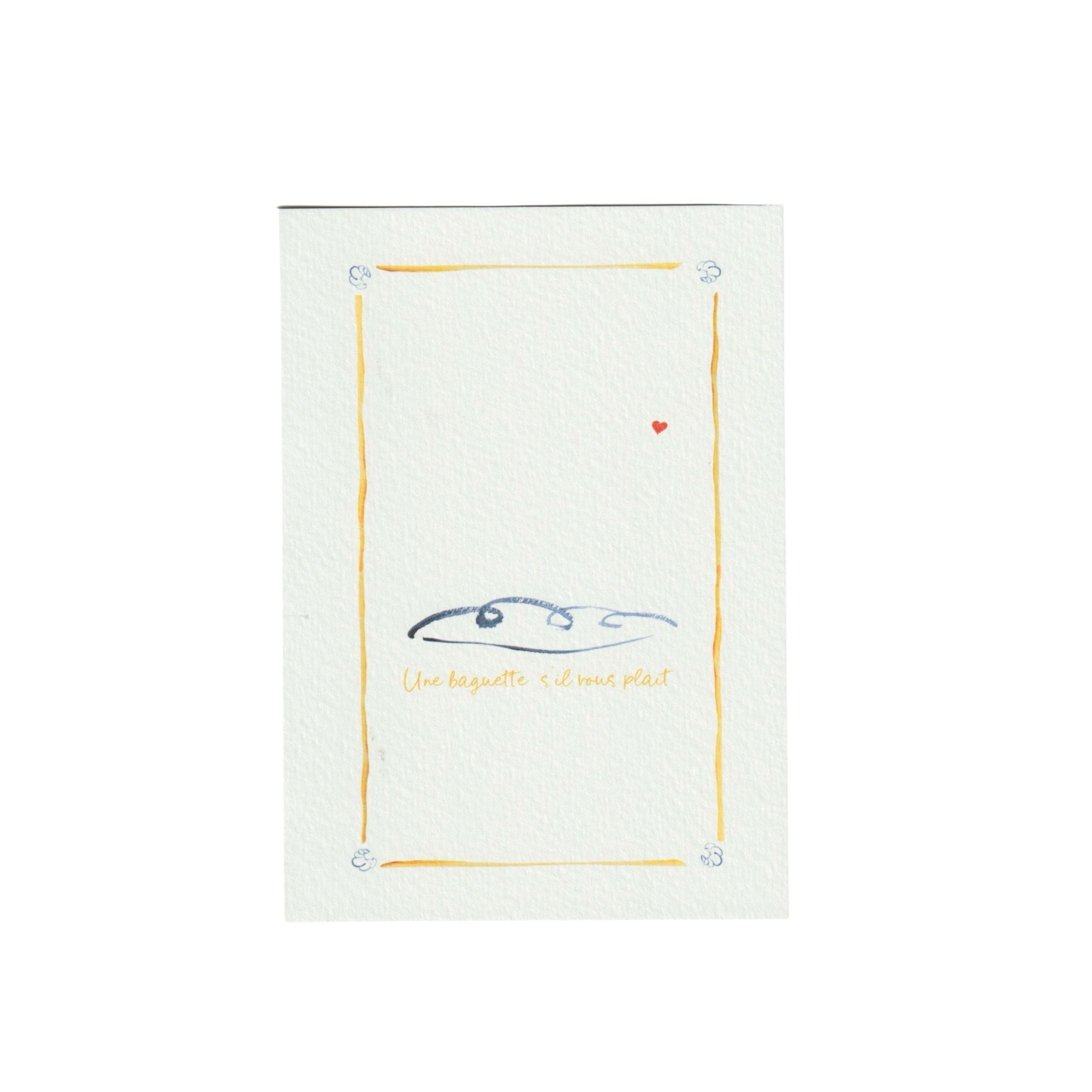 Baguette Greetings Card