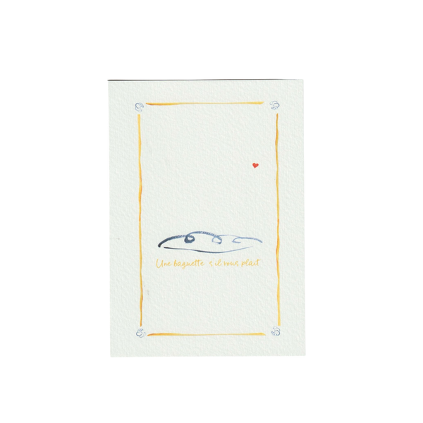 Baguette Greetings Card