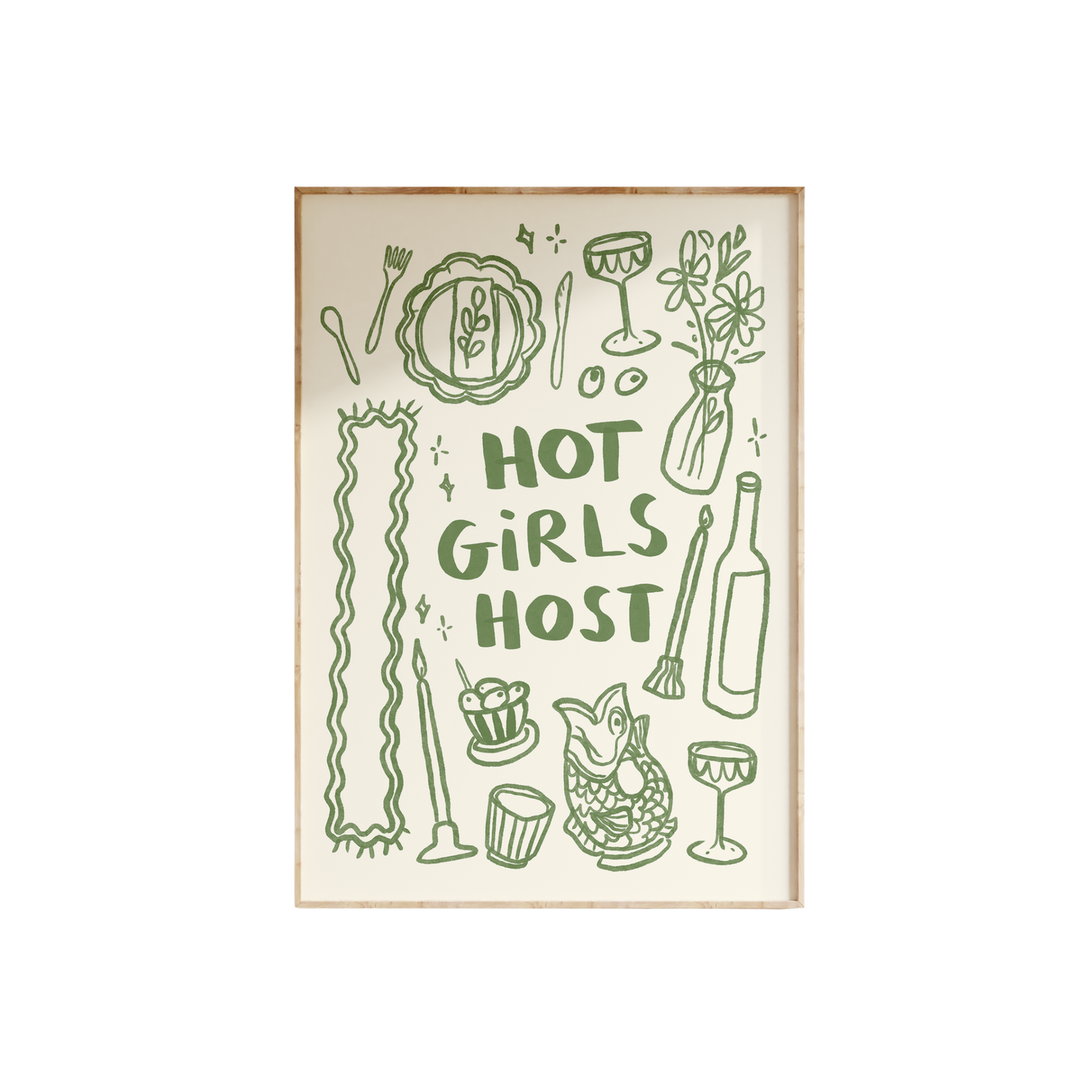 Hot Girls Host Print