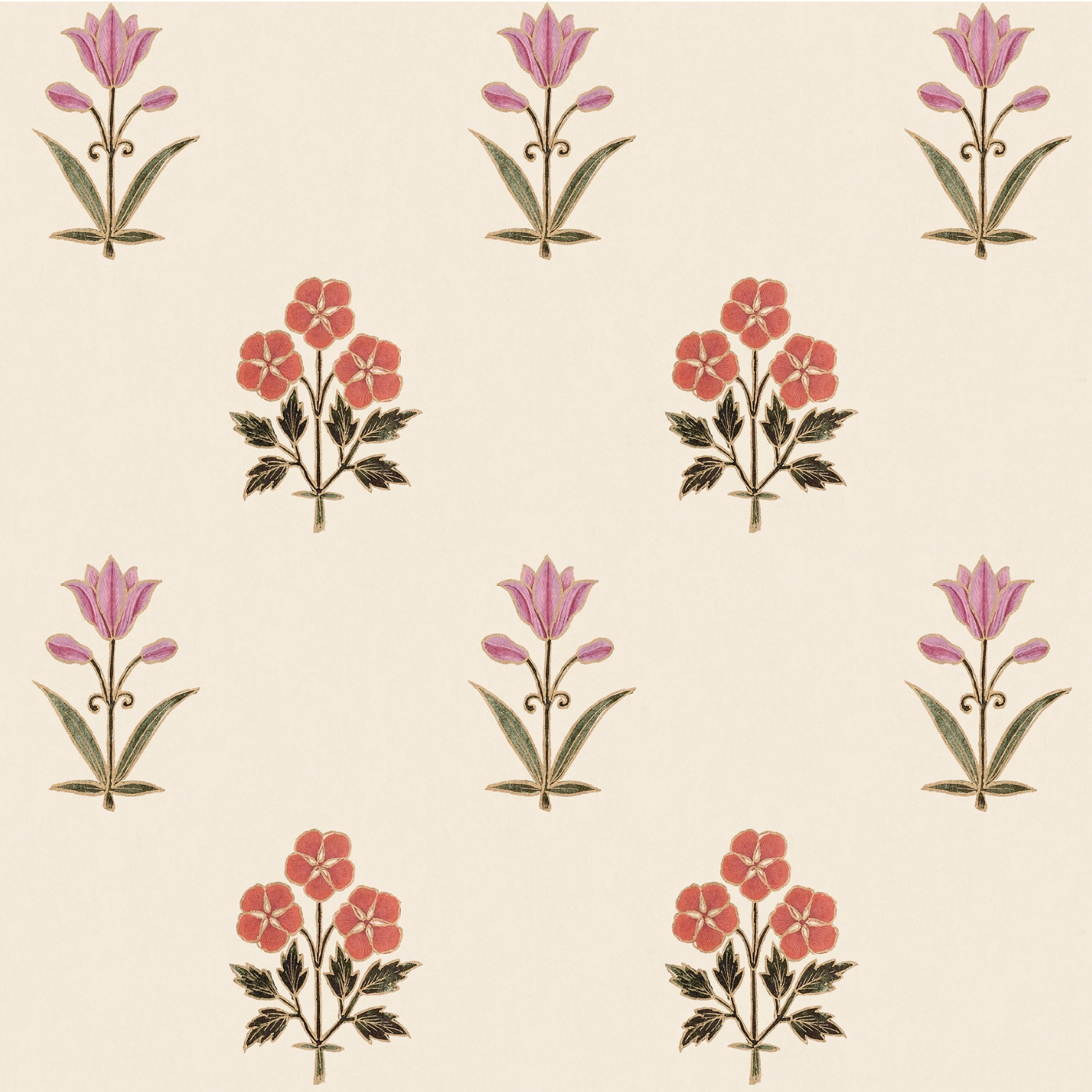 Sultana Linen Fabric - Rose