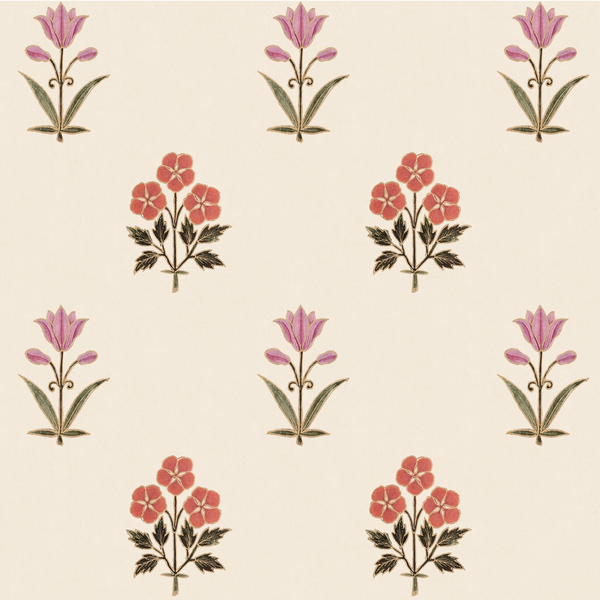Sultana Linen Fabric - Rose