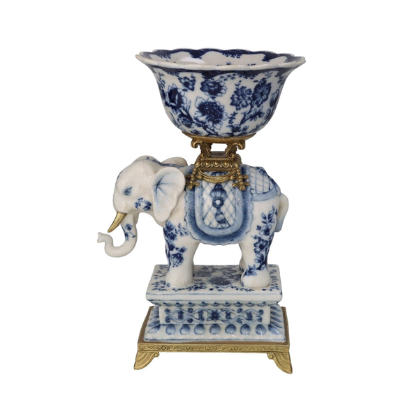 Bridgerton Decorative Elephant Porcelain Bowl