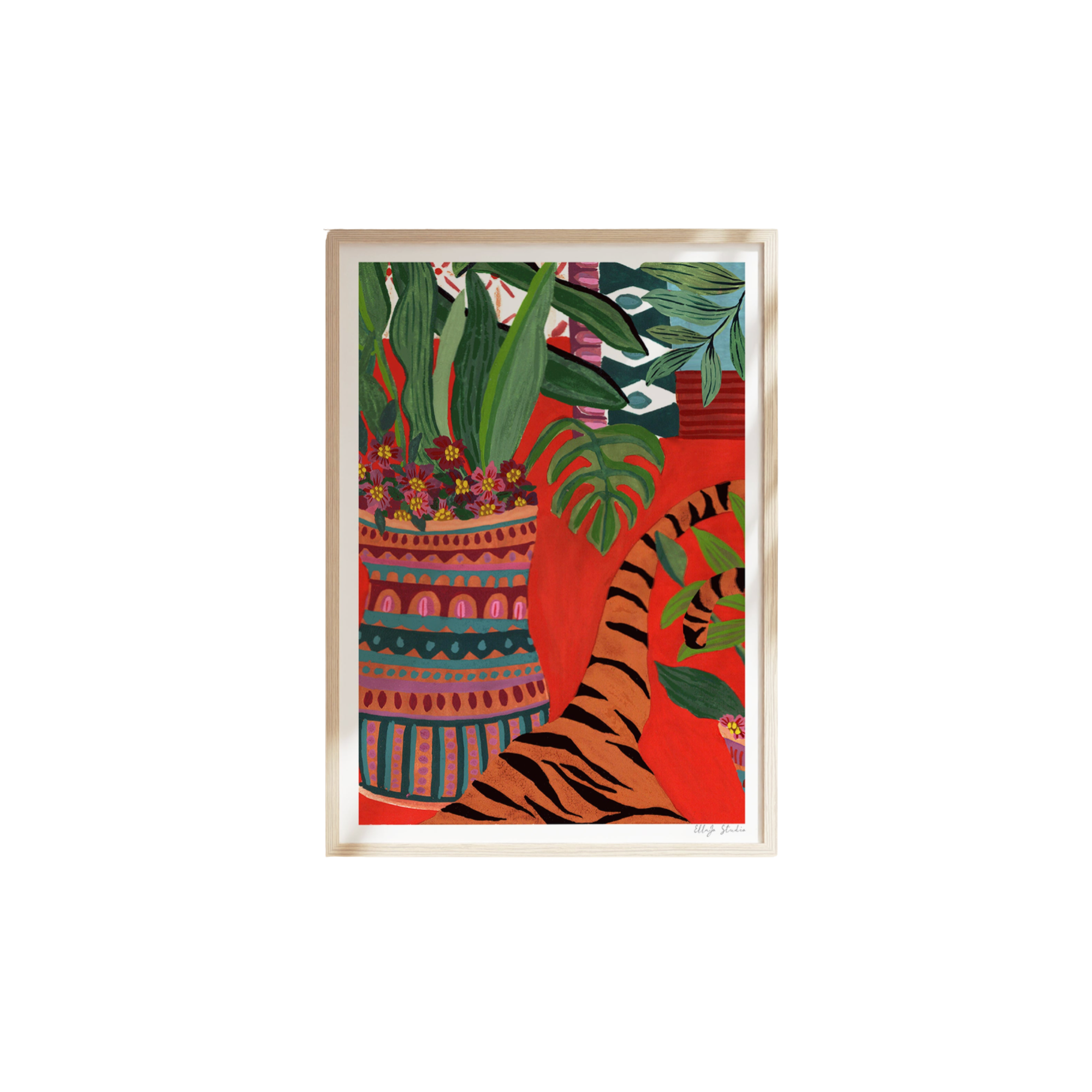 Hiding Tiger Limited Edition Art Print