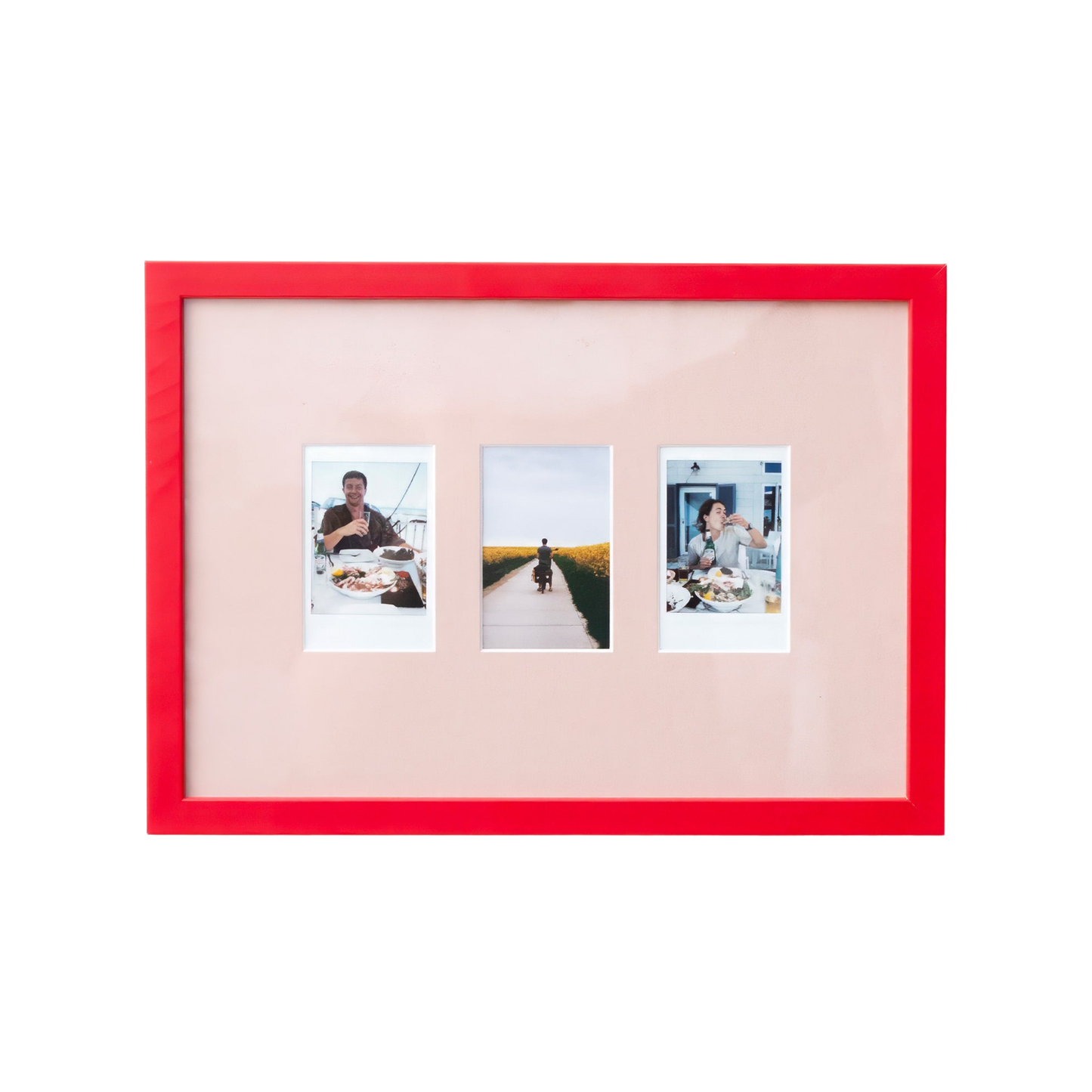 Plaster Pink A4 Instax Mini x 3 Picture Mount