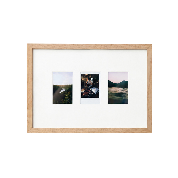White A4 Instax Mini x 3 Picture Mount