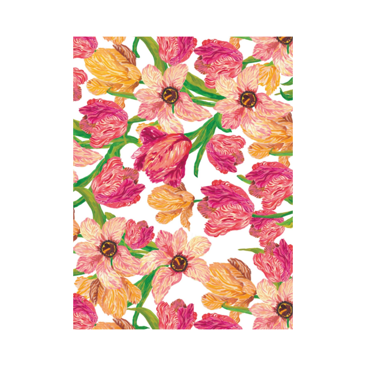 Tulip Multi Christmas Wrapping Paper