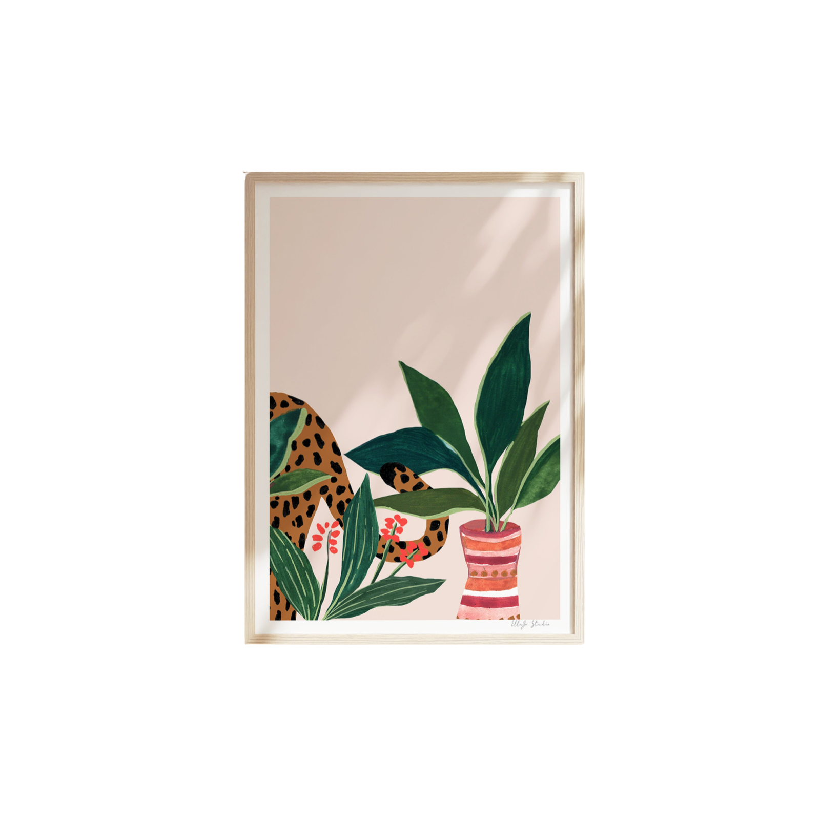 Sneaky Leopard Limited Edition Art Print
