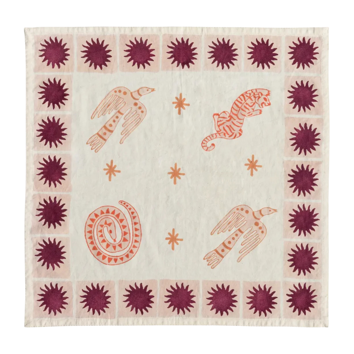 The Pink Wildlife Napkin Set of 2