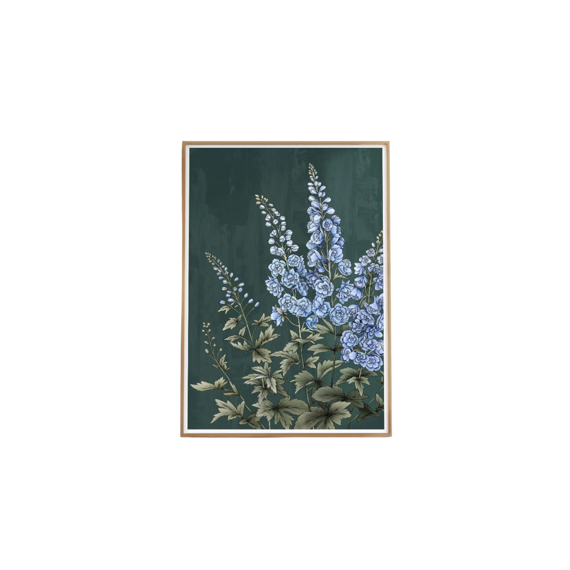 Delphiniums Portrait Artprint