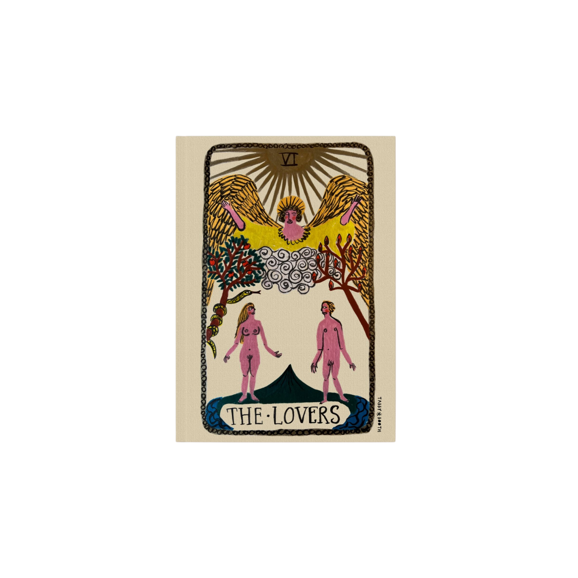 Tabby Booth 'The Lovers' Hardback Tarot Notebook
