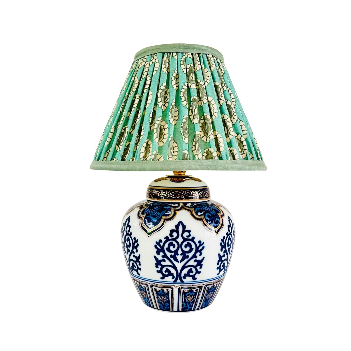 Antique Japanese Mini Gold Imari Lamp