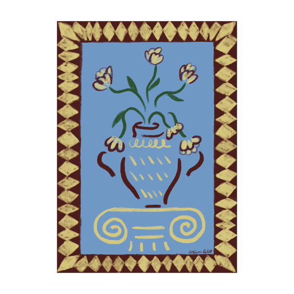 Vase & Column Art Print