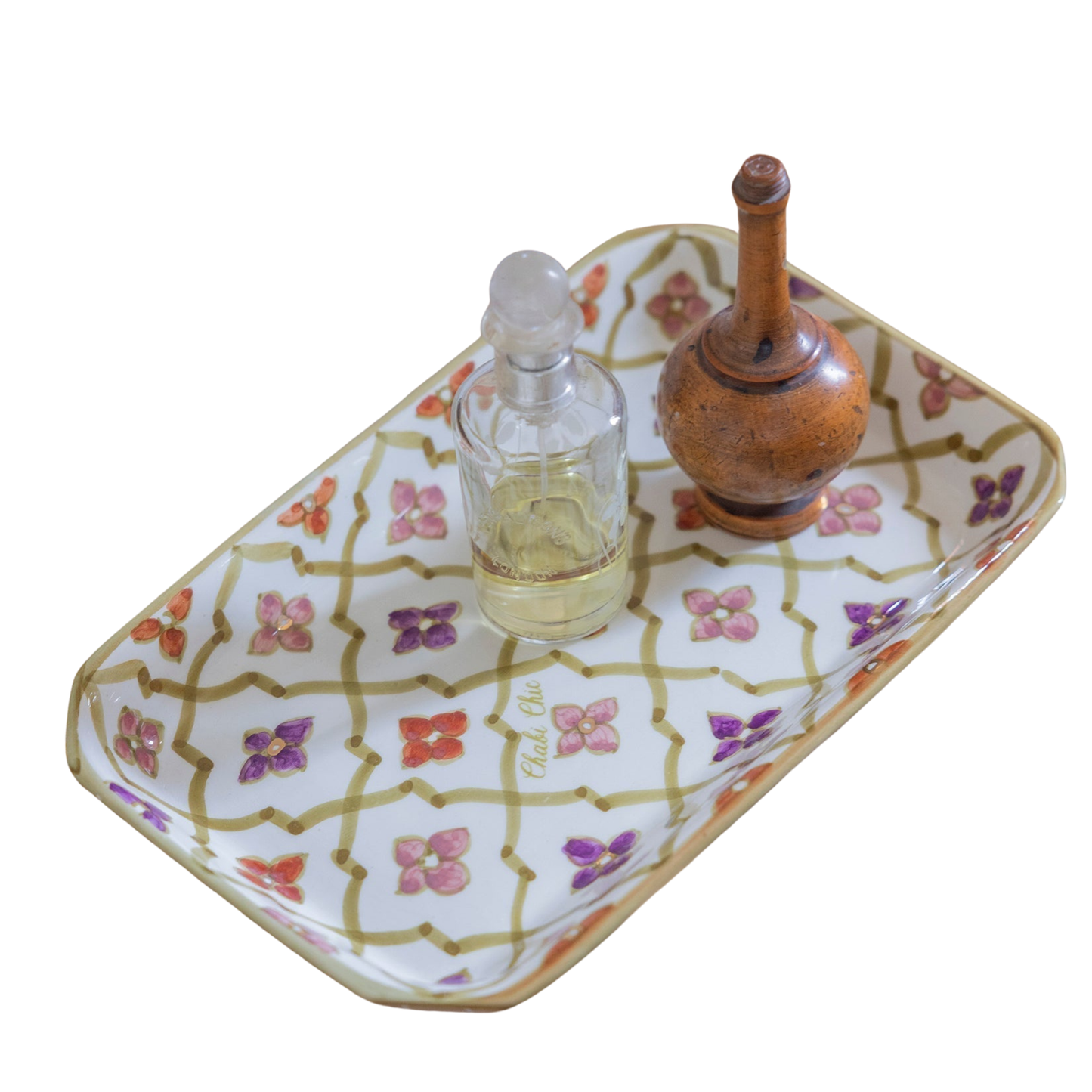 Rectangular Decorative Tray - 70's Oasis Gold