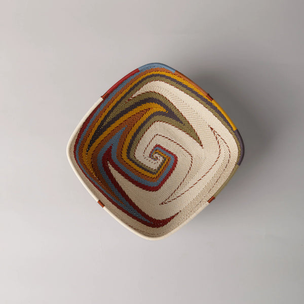 Square Basket - Mountain Rainbow