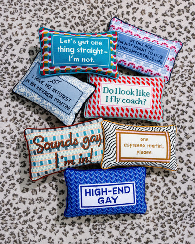 Sounds Gay Needlepoint Pillow - Furbish Studio