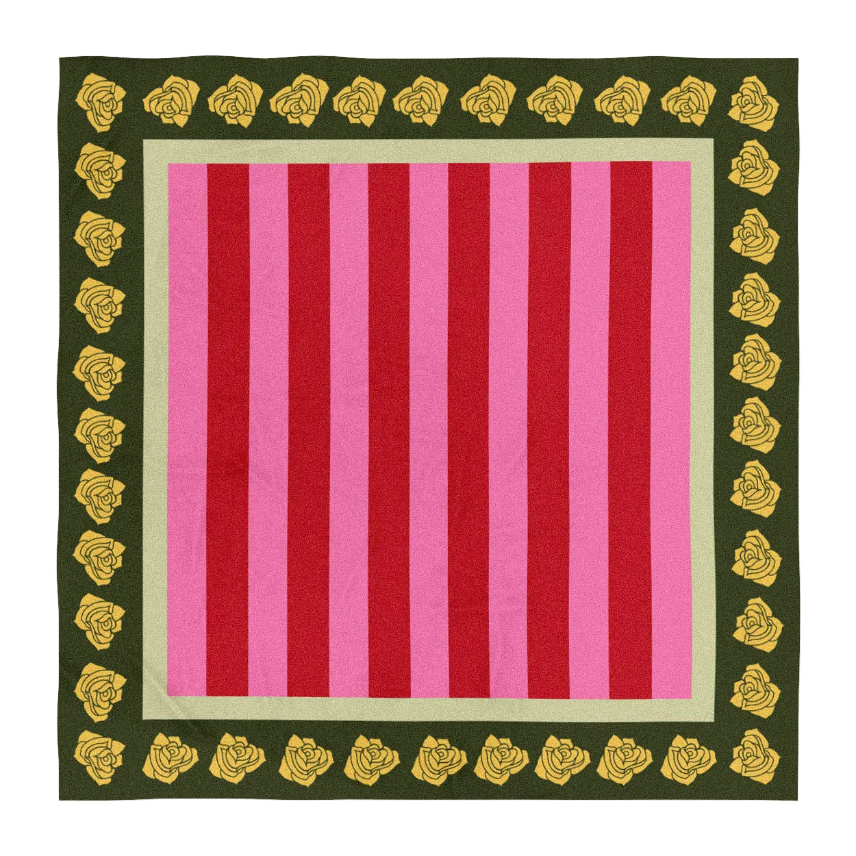 Stripes and Roses Napkin Set of 2
