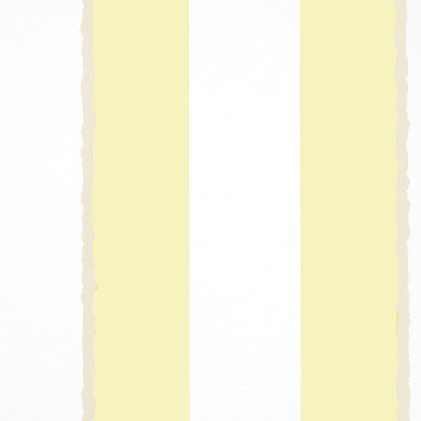 Wide Stripes Aligned Wallpaper – BUTTERMILK