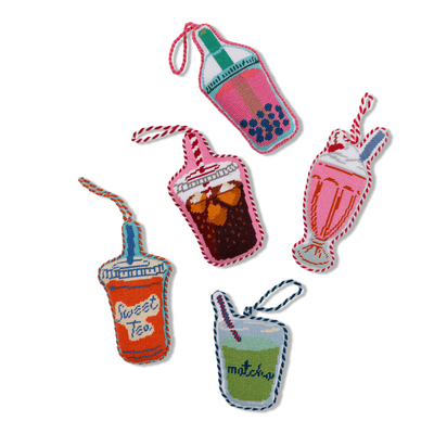 Needlepoint Icon Ornament - Matcha - Furbish Studio