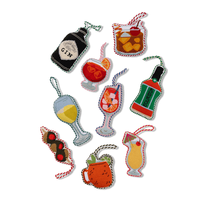 Needlepoint Icon Ornament - Bourbon - Furbish Studio