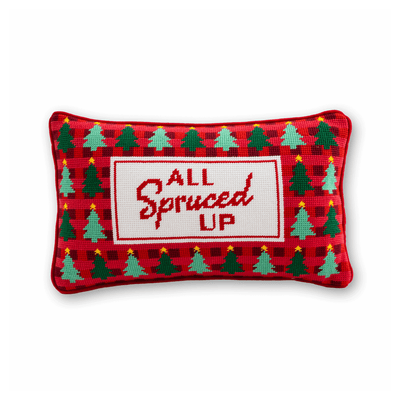 All Spruced Up Needlepoint Pillow - Furbish Studio