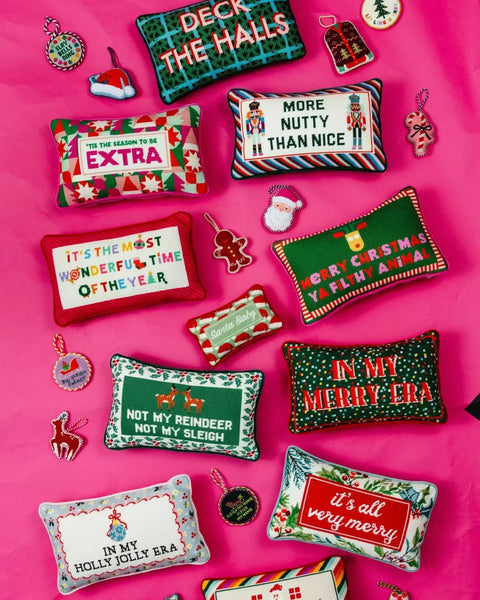 More Nutty Needlepoint Pillow