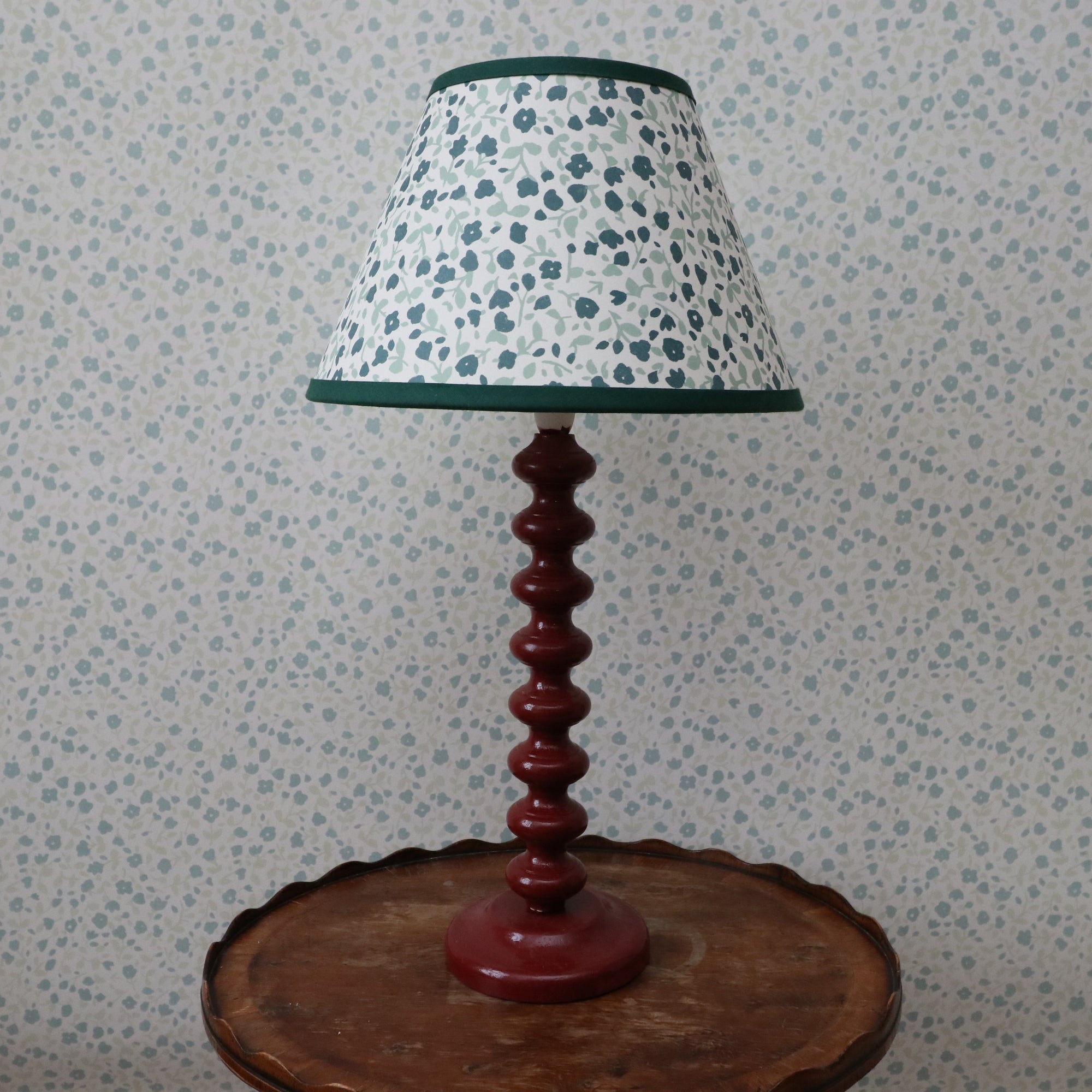 Lampshade - Paper Shade 30cm In Blossom Forest Greens