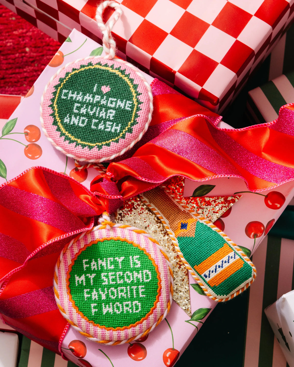 Needlepoint Ornament - Fancy F Word