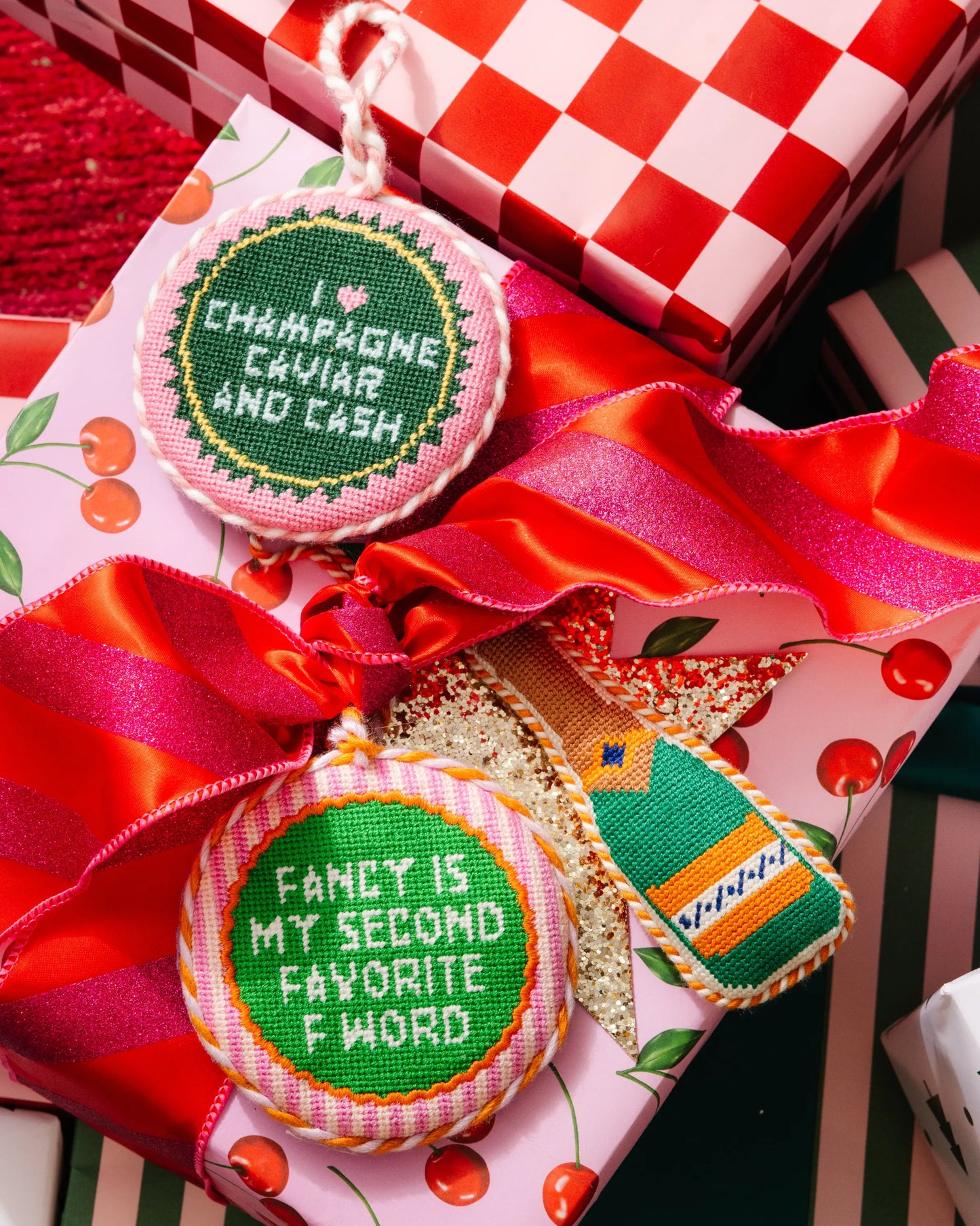 Needlepoint Ornament - Fancy F Word