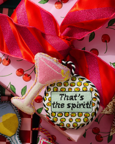 Needlepoint Icon Ornament - Cosmopolitan - Furbish Studio