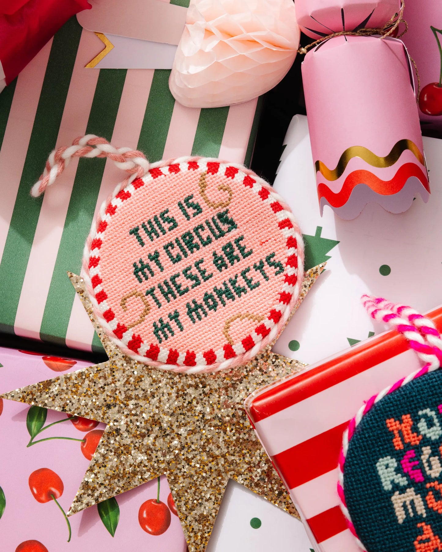 Needlepoint Ornament - This Is My Circus