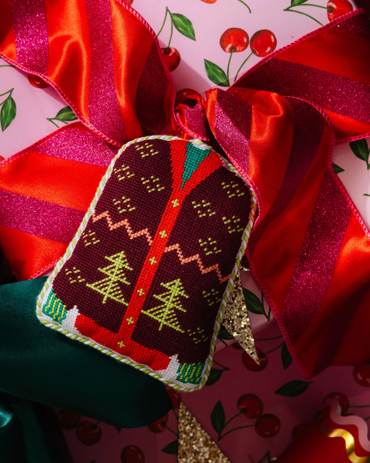Needlepoint Icon Ornament - Sweater - Furbish Studio