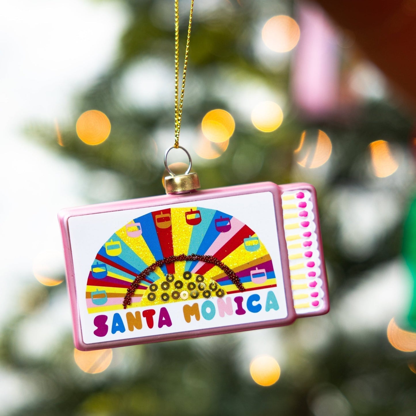 Matchbook Ornament - Santa Monica - Furbish Studio