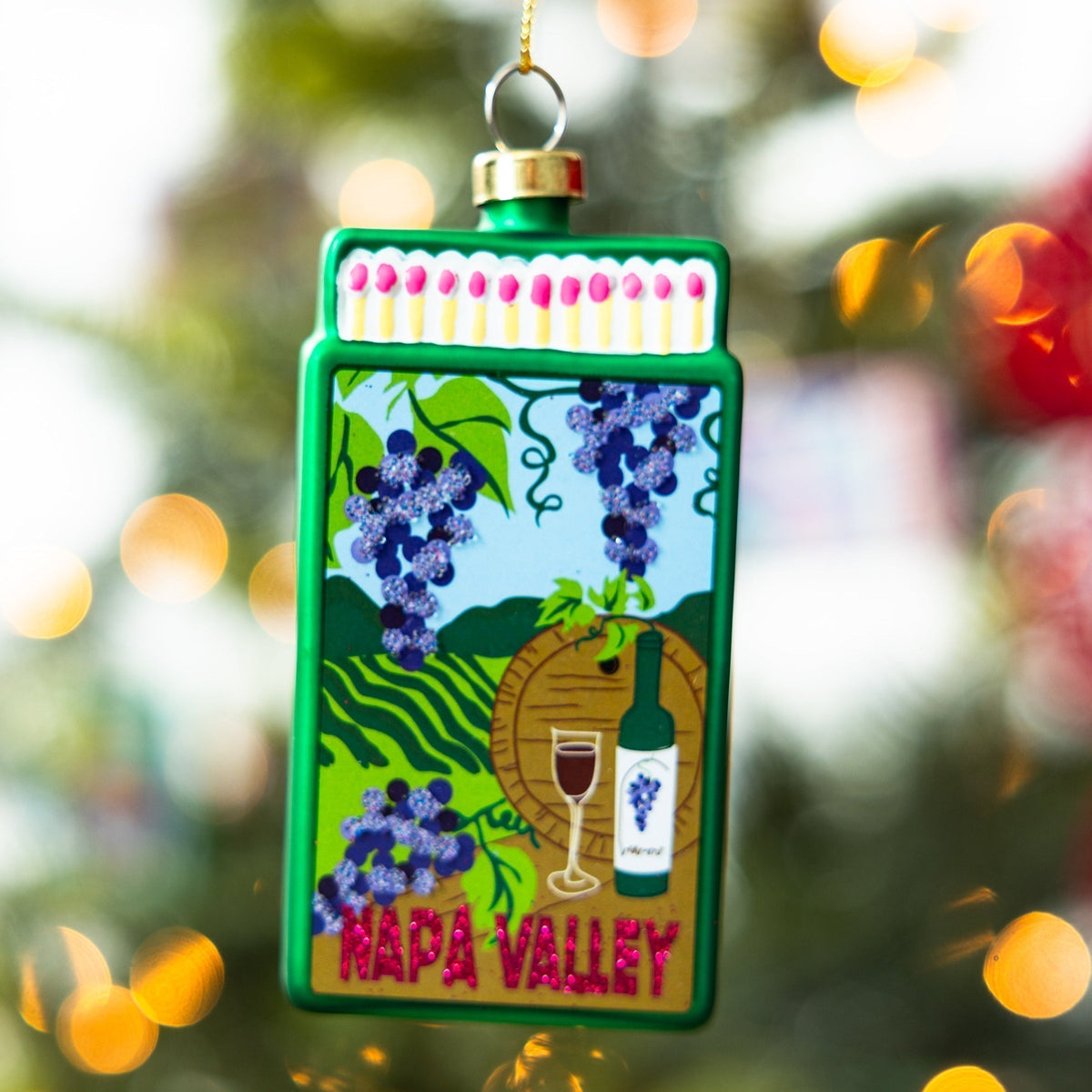 Matchbook Ornament - Napa Valley - Furbish Studio