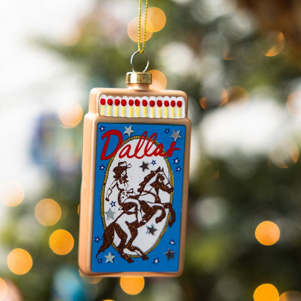 Matchbook Ornament - Dallas - Furbish Studio