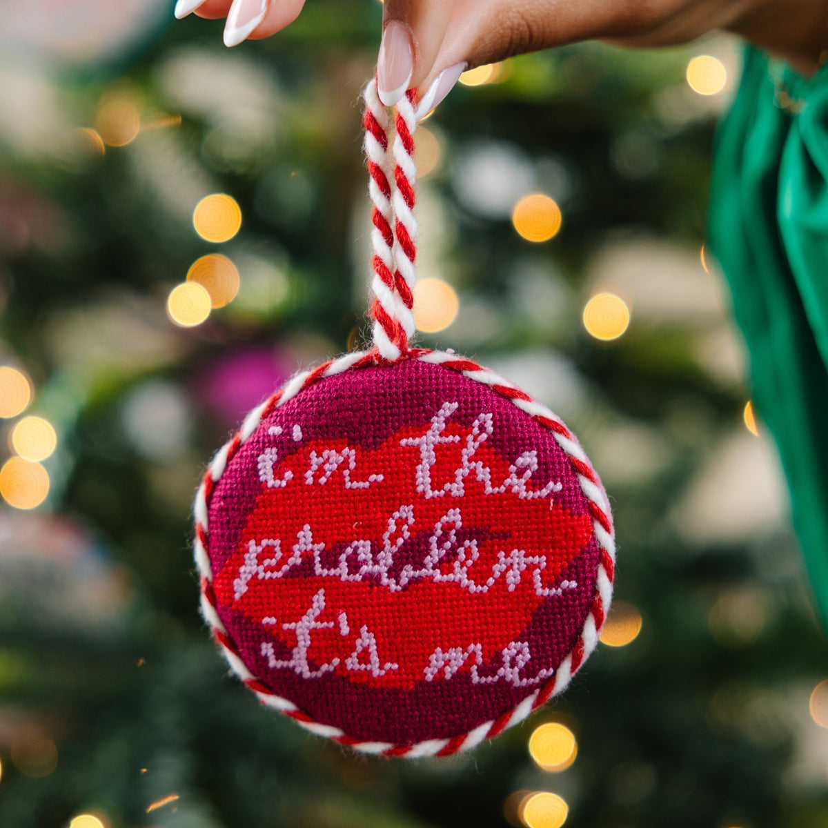 Needlepoint Ornament - It's Me - Furbish Studio