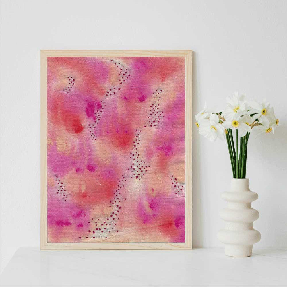 Summer Walk Textile Framed art