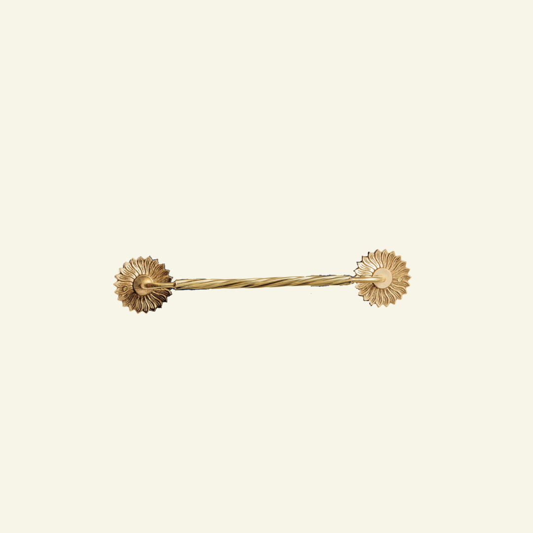 Sun Towel Rack, Lacquered Brass