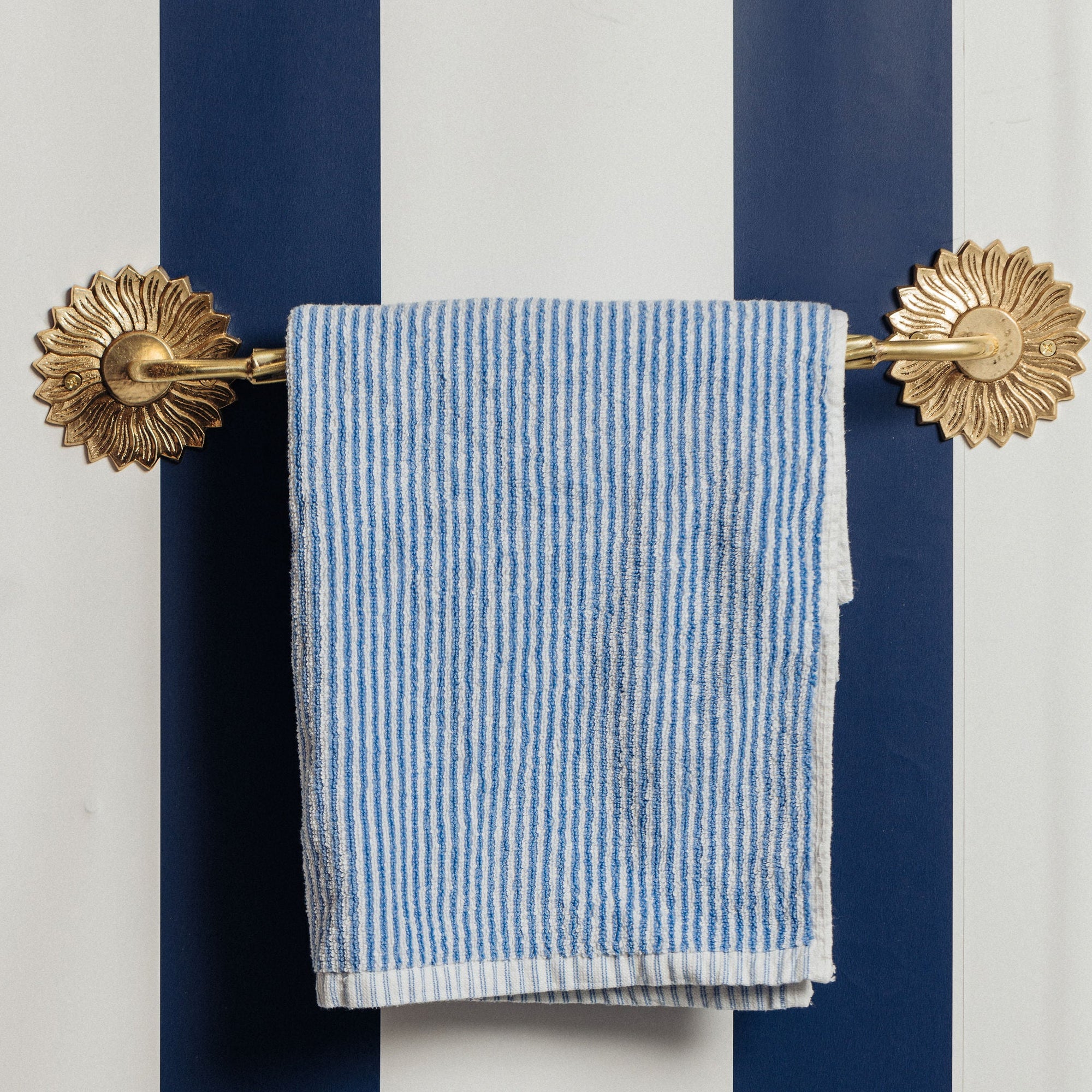 Sun Towel Rack, Lacquered Brass