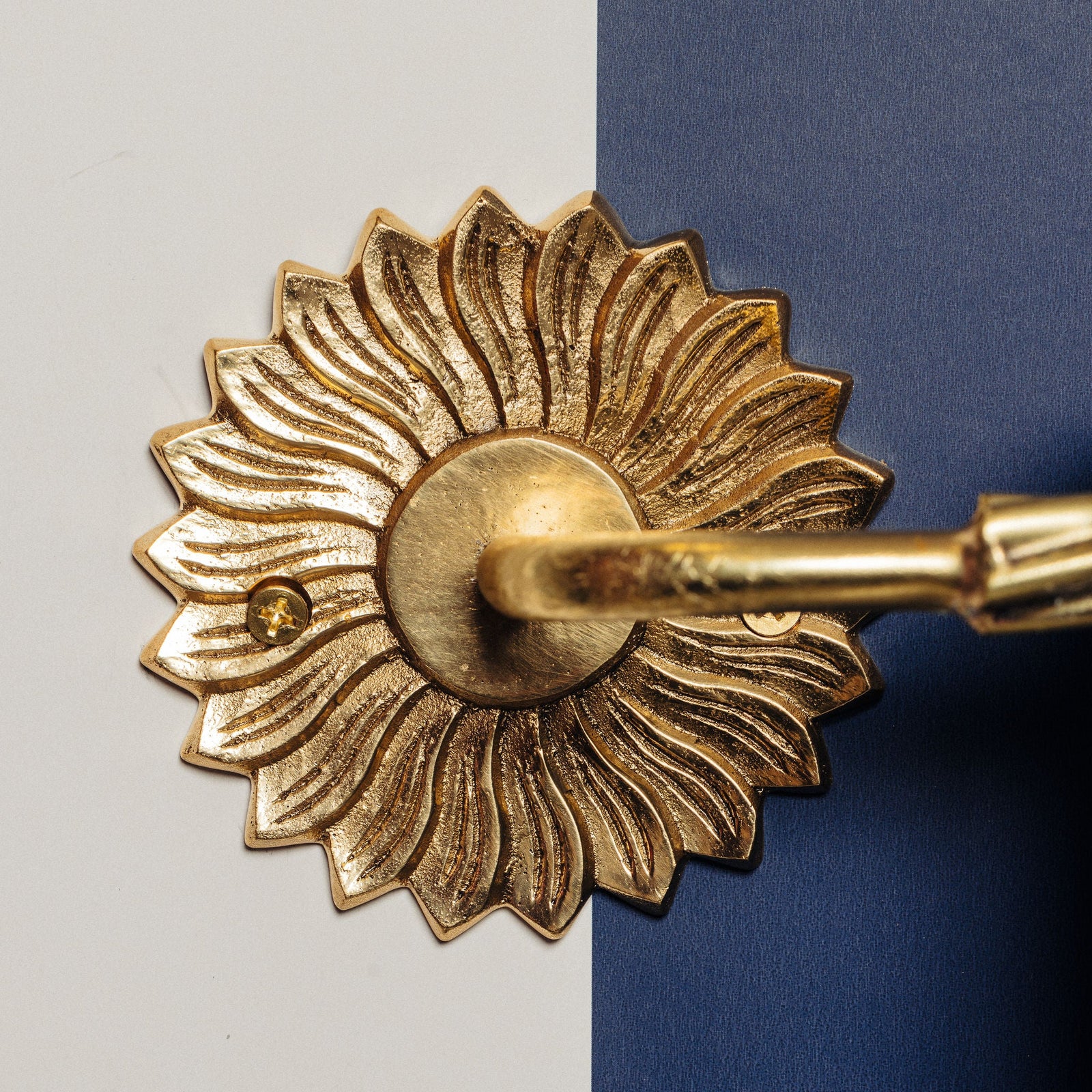 Sun Towel Rack, Lacquered Brass