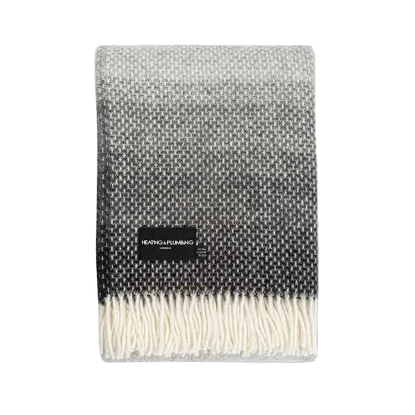 Evening Tales - Pure New Wool Blanket - Super Fluffy - Shades Of Grey