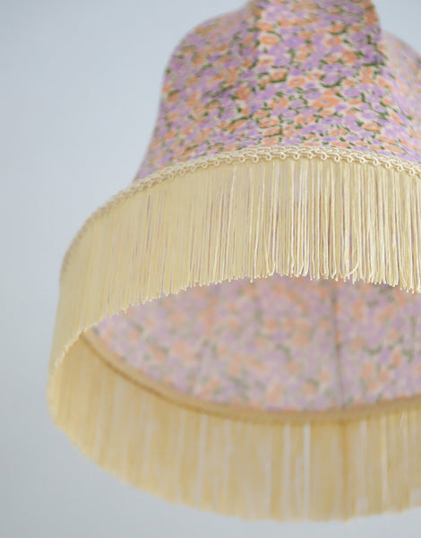 Armande "Bell" Shape Pendant Light with Fringe Print