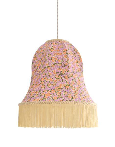 Armande "Bell" Shape Pendant Light with Fringe Print